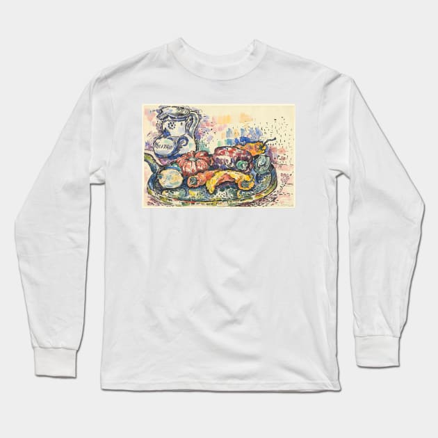 Still Life with Jug by Paul Signac Long Sleeve T-Shirt by Amanda1775